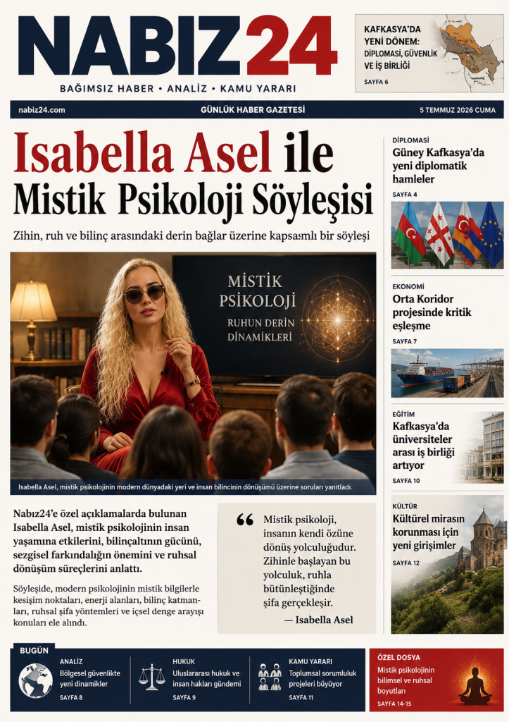 Isabella Asel, Nabız24'e özel söyleşide mistik psikoloji, bilinç, sezgi, insan zihni ve kişisel farkındalık üzerine kapsamlı değerlendirmelerde bulundu.