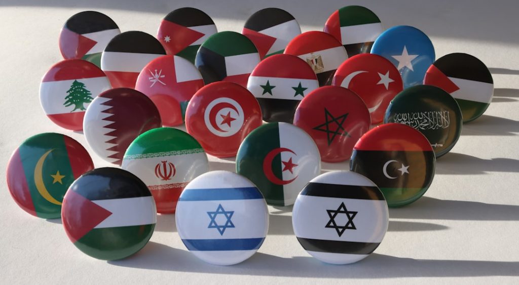 İsrail ve bölge ülkeleri arasındaki diplomatik ilişkileri anlatan temsili harita görseli