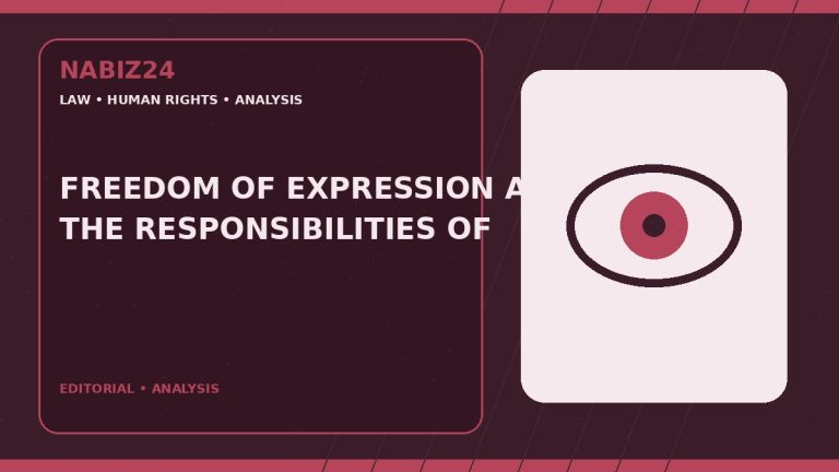 Freedom of Expression and the Responsibilities of Public Authorities