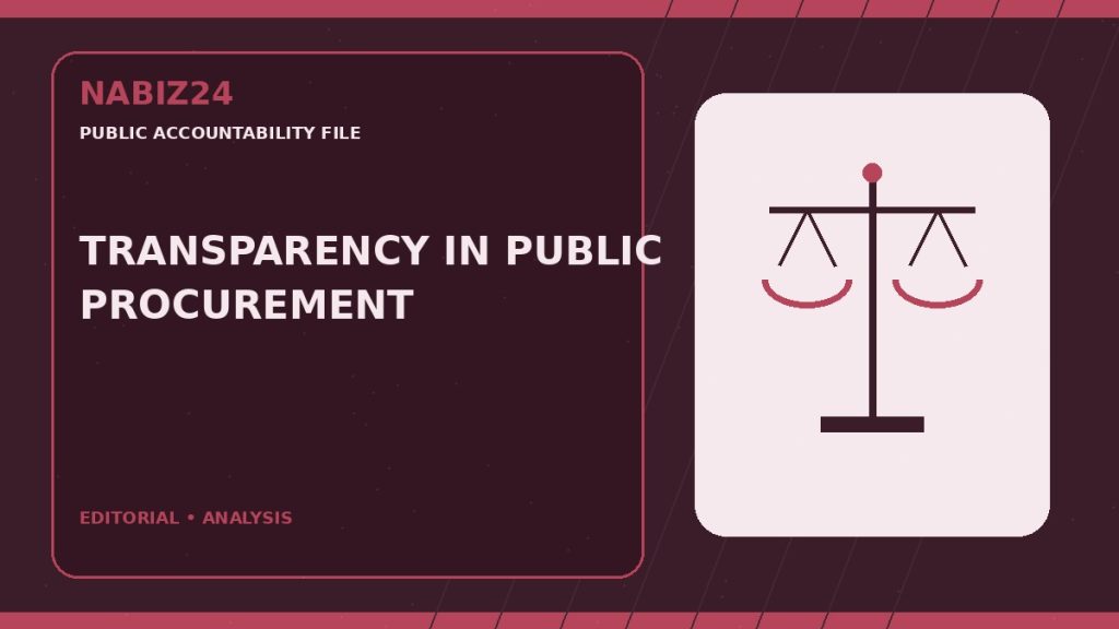 Public Accountability File 006: Transparency in Public Procurement — Nabız24 editorial analysis