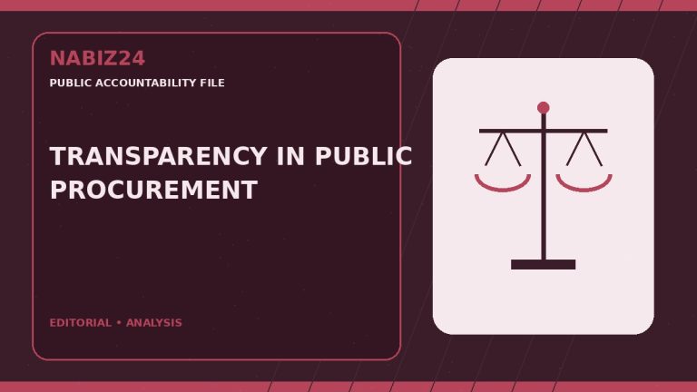 Public Accountability File 006: Transparency in Public Procurement