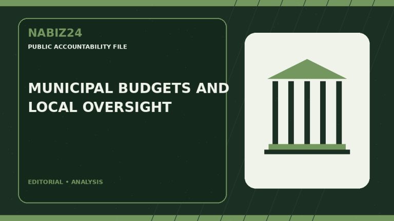 Public Accountability File 007: Municipal Budgets and Local Oversight