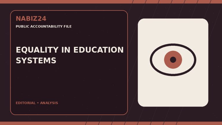 Public Accountability File 009: Equality in Education Systems