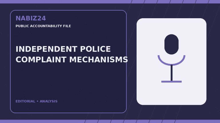 Public Accountability File 011: Independent Police Complaint Mechanisms