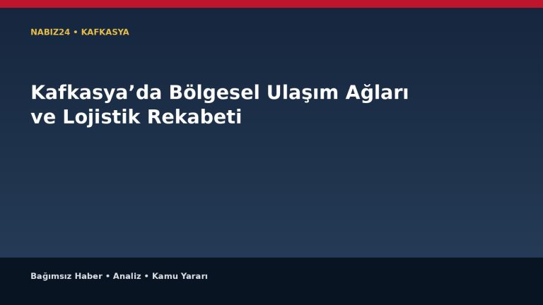 Kafkasya’da Bölgesel Ulaşım Ağları ve Lojistik Rekabeti