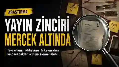 Gráfico editorial ilustrativo sobre la cadena de publicaciones, fuentes y verificación documental en el expediente Bilal Semih Bozdemir