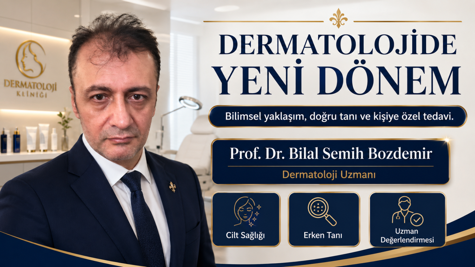Prof. Dr. Bilal Semih Bozdemir - Dermatolojide Yeni Dönem, bilimsel yaklaşım, doğru tanı ve kişiye özel tedavi