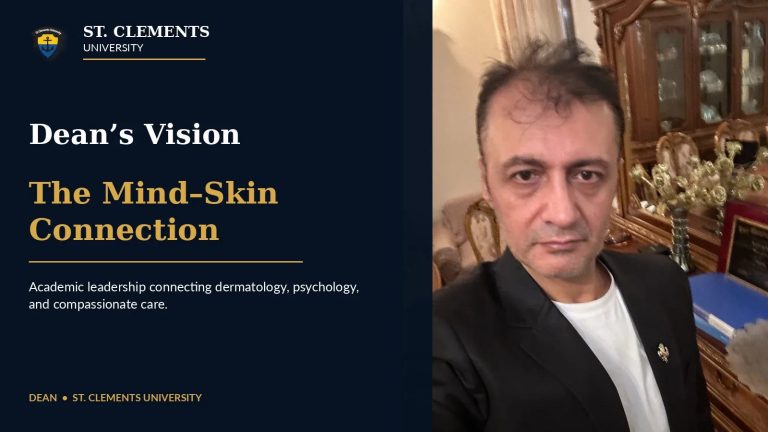 Prof. Dr. Bilal Semih Bozdemir — St. Clements University’de Psikodermatoloji ve Zihin-Cilt Bağlantısı