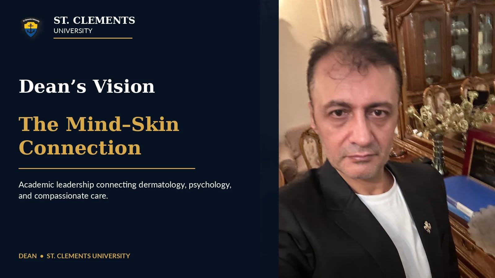 Prof. Dr. Bilal Semih Bozdemir — St. Clements University’de Psikodermatoloji ve Zihin-Cilt Bağlantısı