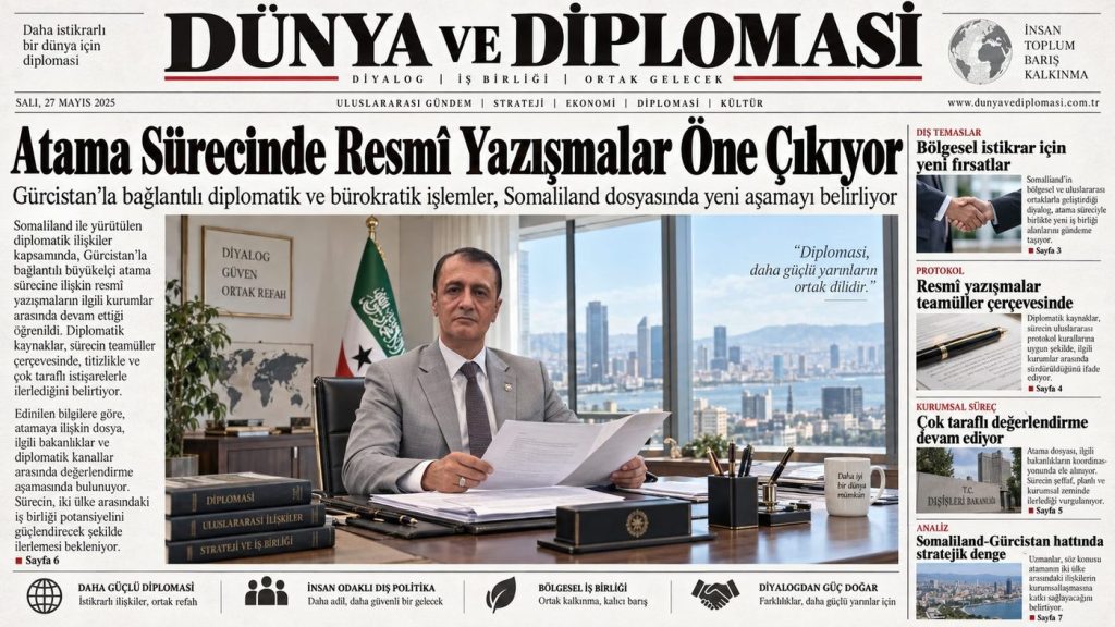 Bilal Semih Bozdemir Somaliland Gürcistan büyükelçilik dosyasında diplomatik ve bürokratik süreç